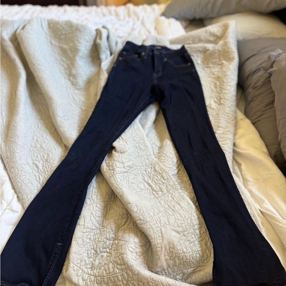 Express Women's Boot Cut Jeans - Dark Blue